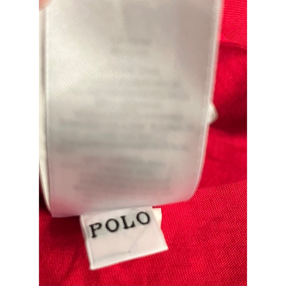 Polo Ralph Lauren Red Bandana Paisley Sleeve Pocket Tee Crewneck - Picture 11 of 11